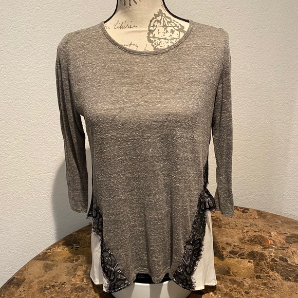 Xhilaration mixed media high-lo top - Picture 2 of 7